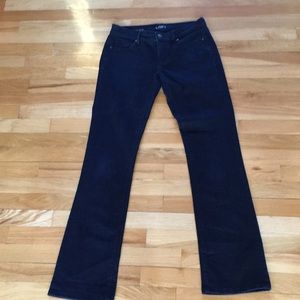 Barely worn Loft modern sexy boot dark jeans
